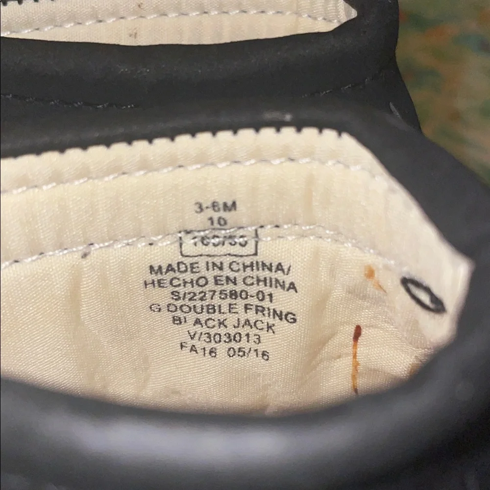 Old navy Black Fringe Moccasin Boots (3-6mo)
